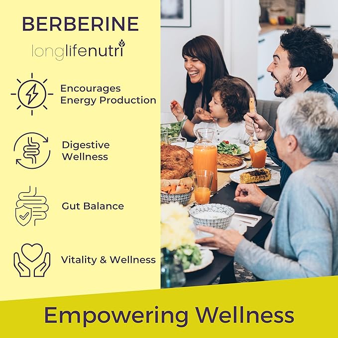LongLifeNutri Quercetin 1000 mg with Bromelain 200 mg &amp Berberine HCl 500 mg Bundle – 120 + 180 Vegetarian Capsules 2–6 Month Supply Botanical Alkaloid Complex Non-GMO GMP Certified Made in U