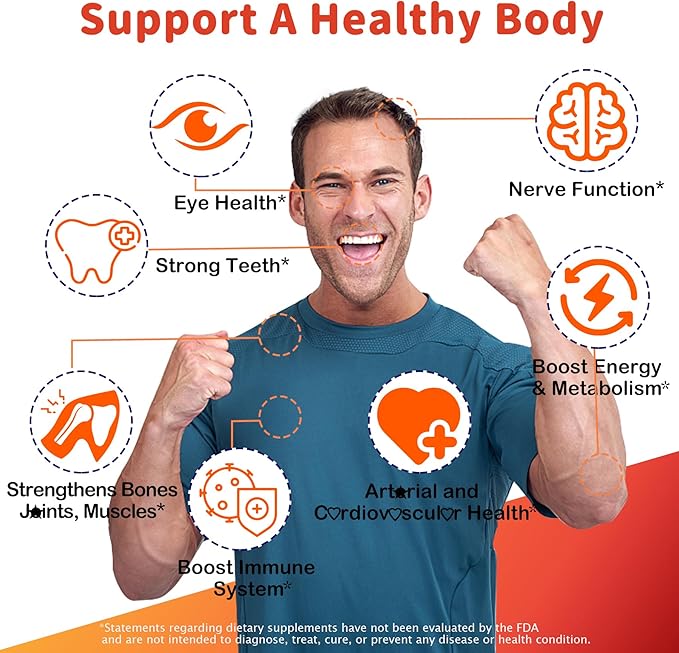 Methylated Multivitamin Women Men Vitamin D3 K2 5000IU / 10000IU B12 5000 mcg 2500mcg K2 (MK-7) 240mcg- ADK+Methyl Vitamin B12 Vegan D3Vitamin ACZinc EyeBoneEnergyImmune Sugar-Free Gummies