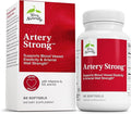 Terry Naturally Artery Strong - Cardio Health &amp Vascular Elasticity and Strength Support - Cardiovascular Support Supplement with Vitamins A &amp D3 - Aids Blood Vessel Elasticity - 60 Softgels