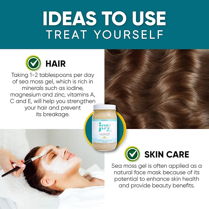 Wildcrafted Irish Sea Moss Gel 16 oz | Made in USA | Gold Seamoss Superfood | Rich in Vitamins &amp Minerals | Made with Dried Seaweed | Nutritional Supplement | Original