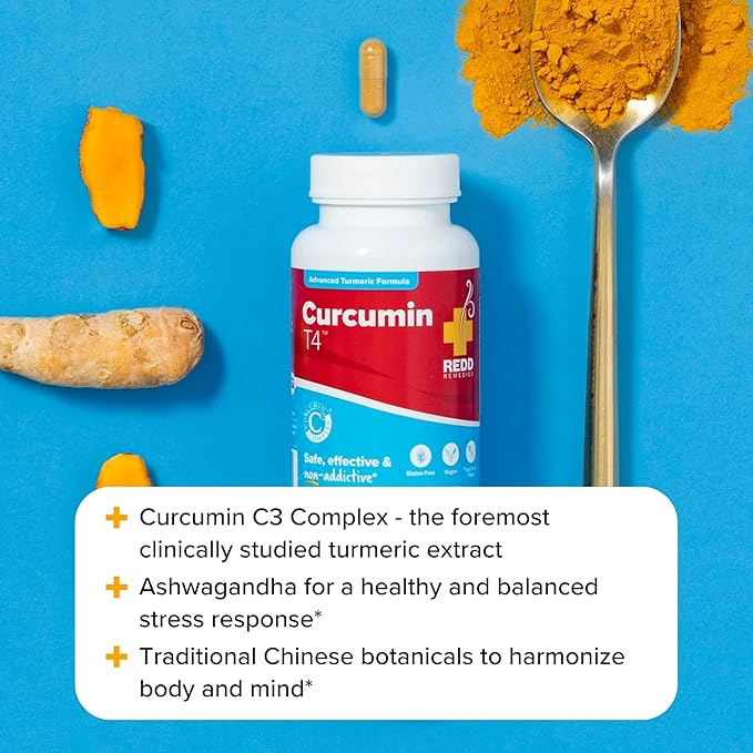 Redd Remedies Curcumin T4 Advanced Turmeric Formula 60 Vegan Capsules