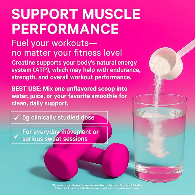 Pink Stork Stress Support Supplements for Women | Cortisol Complex with Adaptogens &amp Creatine Monohydrate Powder | Energy Focus Hormone Mood &amp Cognitive Wellness for Women