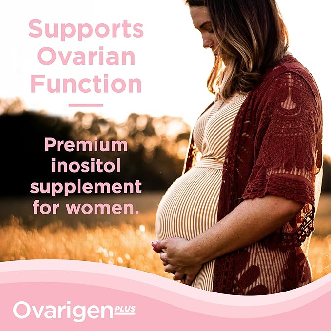 CalmCo Ovarigen Plus Myo-Inositol &amp D-Chiro Inositol Supplement for Women – 40:1 Powder with Folic Acid Ashwagandha &amp Vitamin D3 Fertility Supplements for PCOS Ovarian Support (30 Sachets)
