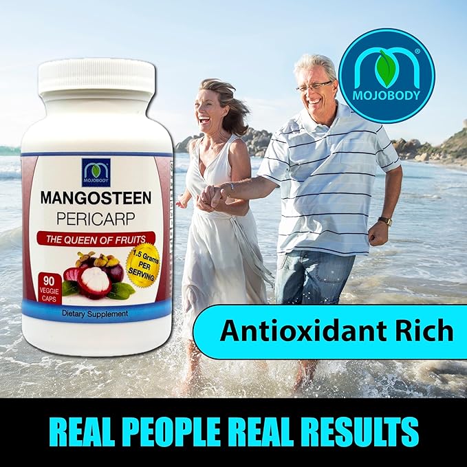 Freeze Dried Mangosteen Pericarp Capsules 1.5 Grams per Serving 90 Veggie Capsules per Bottle Xanthone Rich