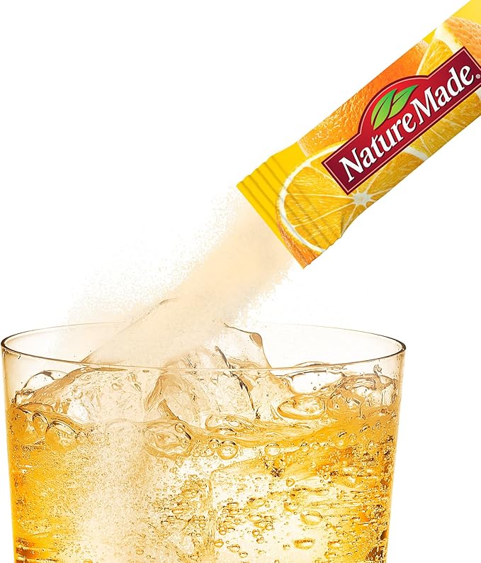 Nature Made ImmuneMAX Fizzy Drink Mix with Vitamin C Vitamin D and Zinc Supplement for Immune Support Fast Absorption 30 Stick Packs 0.4 Ounce