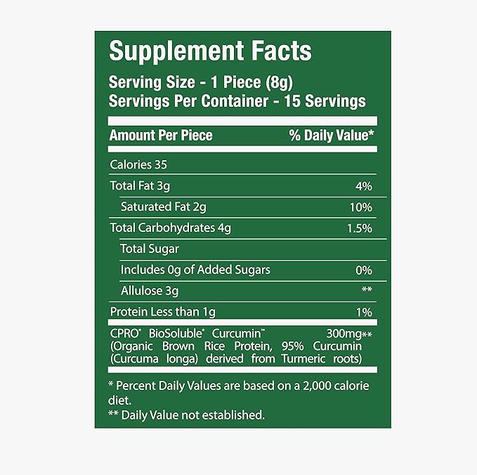 CurcuminPro ChocoFusion Moccachino Mint 2 Pack | The World's Only BioSoluble Curcumin | Made from Organic Turmeric | Vegan Allergen Free Sugar Free Keto Friendly Organic Non-GMO Chocolates