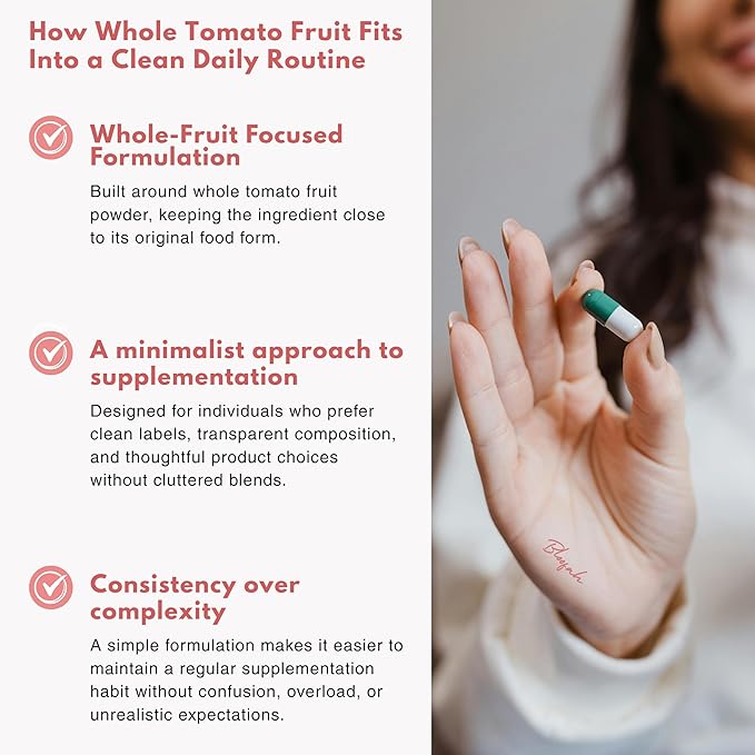 Lycopene Supplement Capsules 500mg – Tomato Fruit Powder with Natural Lycopene for Antioxidant &amp Daily Wellness Support | Gluten Free Non-GMO Lycopene Supplements for Men