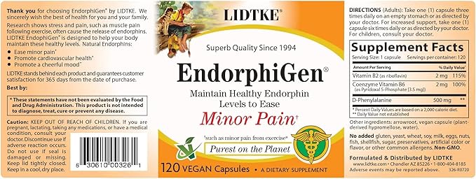 Lidtke Technologies Endorphigen Capsules 120 Count