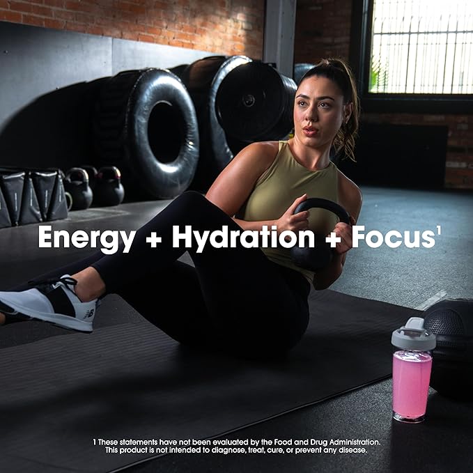 Optimum Nutrition Amino Energy Powder Plus Focus with BCAA Electrolytes and Caffeine Watermelon 30 Servings (Packaging May Vary)