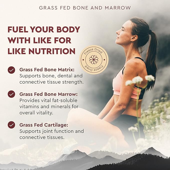 Ancestral Supplements Mofo &amp Bone and Marrow Bundle for Men – Supports Strength Energy Joint &amp Hormone Health – Grass Fed Beef Organ Blend with Collagen Growth Factors &amp Whole Bone Extr