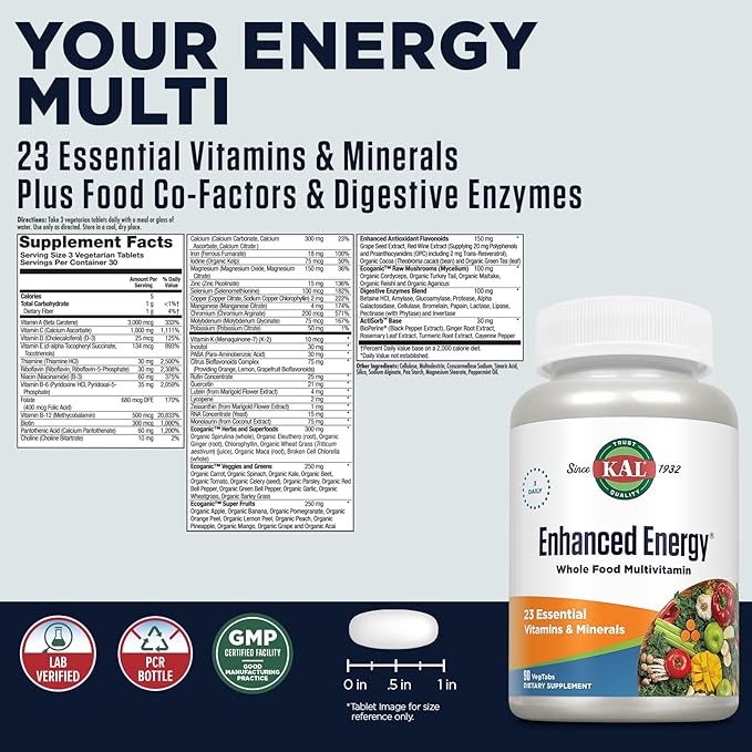 Kal Enhanced Energy 90 Count