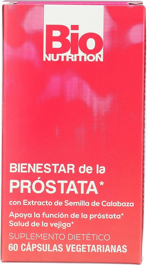 Bio Nutrition Prostate Wellness with Pumpkin Seed Extract Gluten Free 60 Veggie Capsules (Pack of 3)