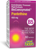 Natural Factors BioCoenzymated Pantethine - B Vitamin Support for Energy Support &amp Cardiovascular Health - Active Coenzyme Form - Non-GMO Gluten-Free &amp Dairy-Free - 60 Softgels