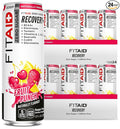 FITAID ZERO Keto-Friendly Number 1 Post-Workout Recovery Drink Contains Zero Sugar BCAA Glucosamine 5 Calories Fruit Punch 12 Fl Oz (Pack of 24) - Packaging May Vary