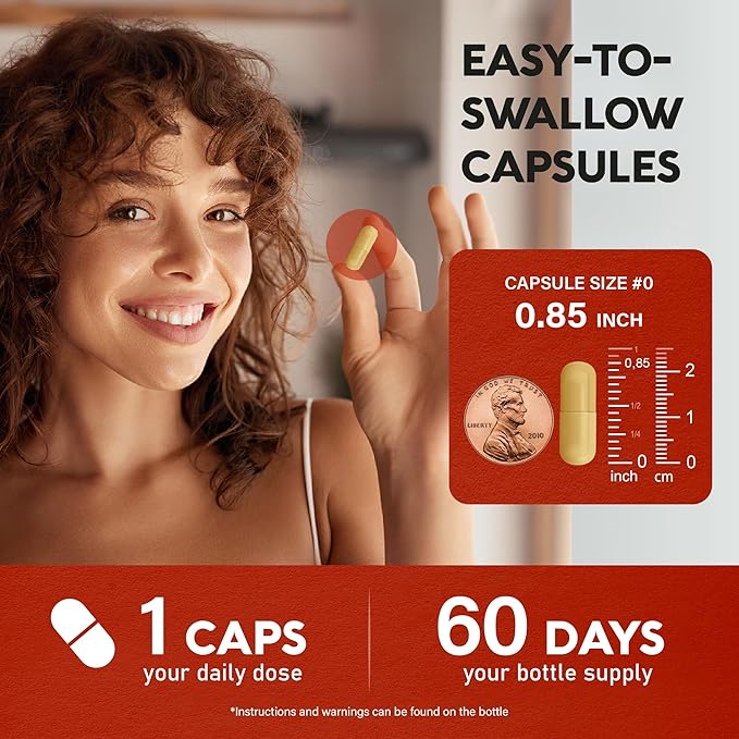 Berberine with Ceylon Cinnamon | Bitter Melon (Karela) | Apple Cider Vinegar | Hawthorn Berry | Citrus Bergamot | Turmeric - 15-in-1 Supplement for Heart Support Metabolism &amp Energy - 60 Capsules