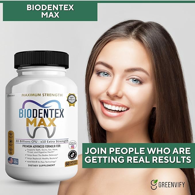 BioDentex Max Maximum Strength Probiotic Supplement 40 Billion CFU 60 Capsules with MAKTREK Bi-Pass Technology for Digestive Health Support (5)