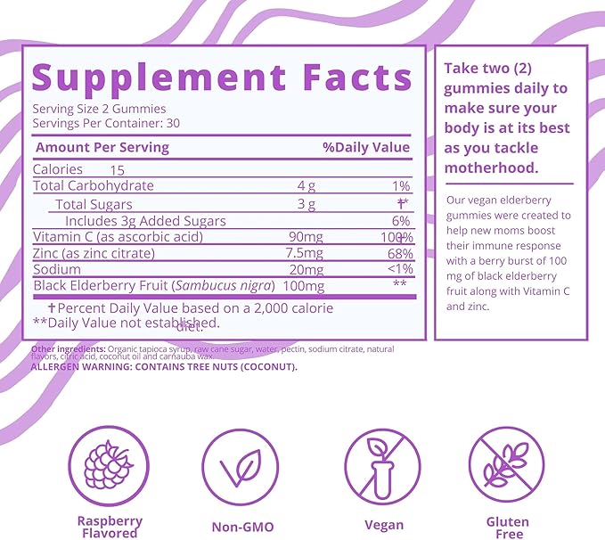 Baby Blues Postpartum Pack (Pack of 3) - Vitamin Kit for New Moms: Hair Energy and Immunity Support - Assorted Flavors - Non GMO Gluten-Free Supplements