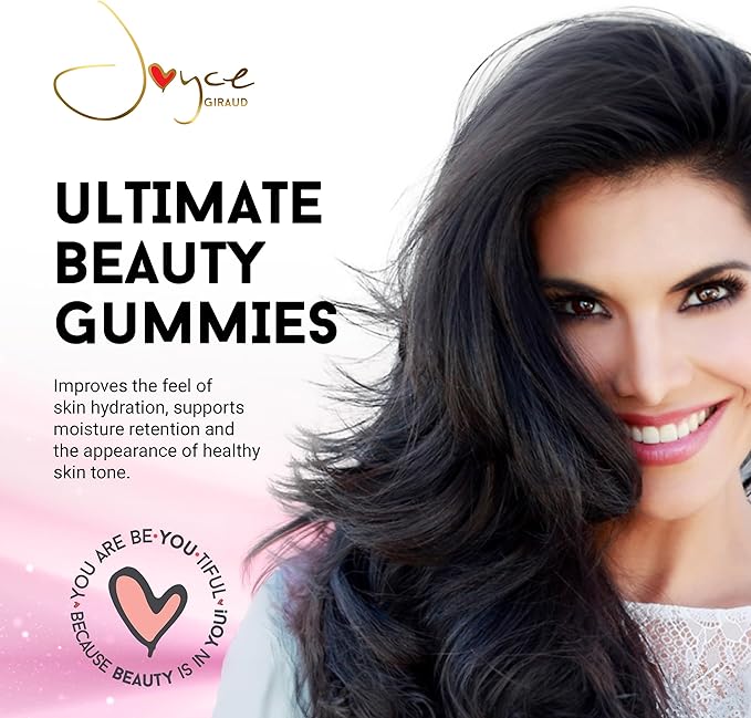 Joyce Giraud Ultimate Beauty Gummies 90-Day Supply Supports Skin Hydration &amp Healthy Skin Tone 270 Gummies
