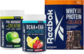 Reebok Performance System Bundle | REEenergize Pre-Workout REEcover BCAA + EAA REEbuild Whey + Collagen | Complete Athletic Performance System