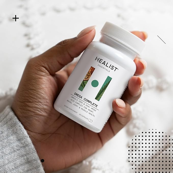 HEALIST Omega 3 - Omega DHA EPA Amino Acid Fish Oil for Heart Brain Eye Cardiovascular Skin Muscles Joint Health &amp Wellness Gluten Free 30 Capsules