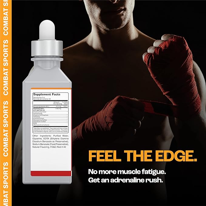 MMUSA Fighters Creatine Serum: Boost Strength Power &amp Energy for Boxing. Enhance Stamina &amp Muscle Build. Packed with MSM Amino Acids Vitamins &amp Glucosamine. Joint Protection. Strawberry