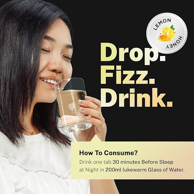 Auric Flush365 | Fizzy Drink | Honey Lemon Flavour | No Added Sugar | 60 Counts