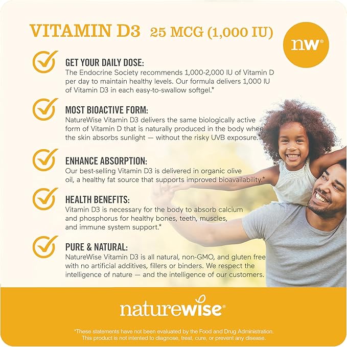 NatureWise Curcumin Turmeric 750mg &amp Vitamin D3 1000iu for Joint Bone Immune Support [90 Count 360 Count]