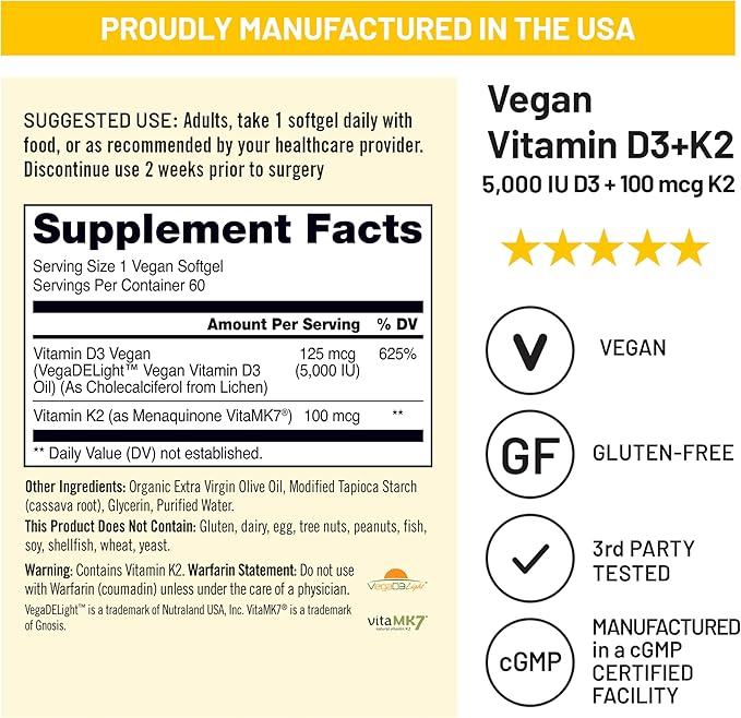 NatureWise [1] Flaxseed Oil 1400 mg - Cold Pressed Flaxseed Oil - 120 Softgels[120-Day Supply] + (Pack of 2) Vegan Vitamin D3 5000IU + K2 Organic Coconut Oil - 60 Softgels[60-Day Supply]