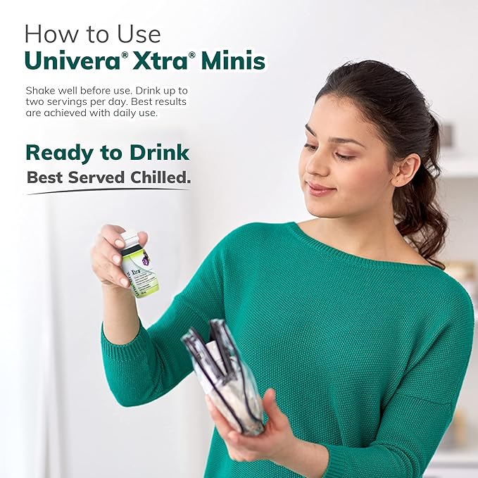 Univera Xtra Minis Multimineral fruites Complex 15 Natural Ingredients Stress Management Focus &amp Clarity Joint Comfort Antioxidant Protection - 3.38 Fl Oz (Pack of 20)