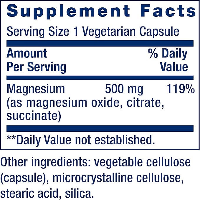 Life Extension Super Ubiquinol CoQ10 with Enhanced Mitochondrial Support ubiquinol CoQ10 &amp Magnesium Caps 500 mg Magnesium Oxide Citrate Succinate Heart Health