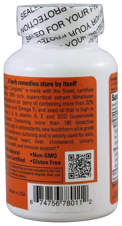 Seabuck Wonders: Sea Buckthorn Omega 7 Complete 60 sgels (2 Pack)