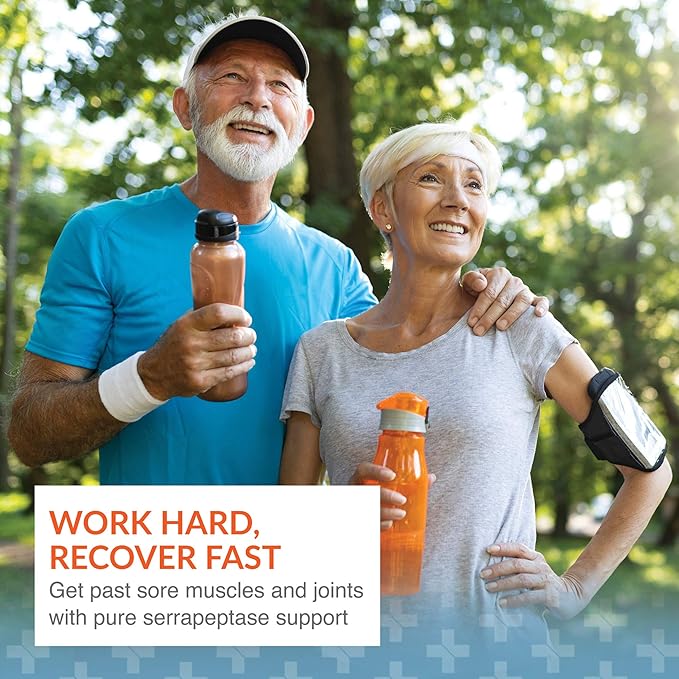 Arthur Andrew Medical Serretia Serrapeptase Formula for Muscle and Sinus Support 90 Capsules