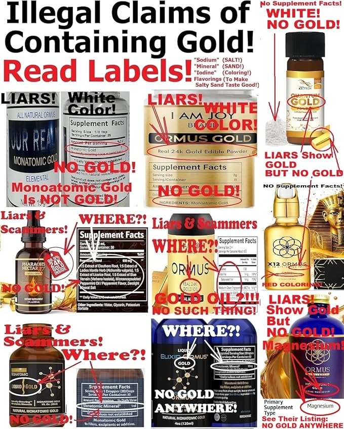 EnerGold® Monoatomic Gold/ORMUS: World's ONLY Pure-G O L D! Deflect Radiation EMFs &amp Low-Energy Frequencies Repair DNA Pineal Gland &amp All Tissues of the Body Energize Your Aura &amp Cha