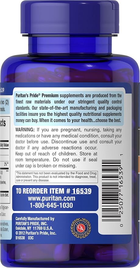 Puritans Pride Neuro-ps (phosphatidylserine) White 60 Count (Pack of 1)