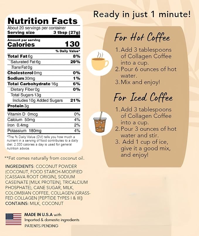 Coconut Coffee and Collagen Coffee (2-Pack)