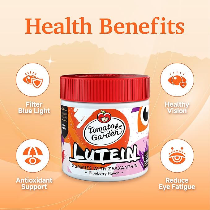 Lutein Gummies Vision Support Supplements with Blue Light Protection 90 Counts3 Bottles