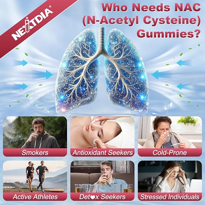 NAC Gummies for Kids &amp Adults Chewable N-Acetyl Cysteine Supplement 600mg 1000mg w/Vitamin C Zinc Elderberry for Antioxidants &amp Immune Support Lung &amp Liver Health Sugar Free 120 Ct