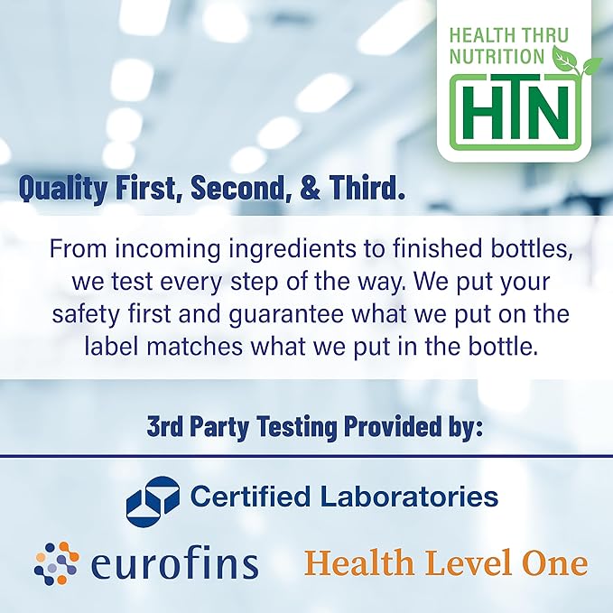 Health Thru Nutrition Ubiquinol 300mg 60 Softgels as Kaneka QH Reduced CoQ-10 | Stabilized - 3rd Party Tested | Enhanced Bioavailability | Cardiovascular &amp Mitochondria Function Support | Non-GMO