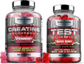 Muscle Gummy Bundle - Creatine Monohydrate Gummies &amp Testo Gummies for Men - Advanced Bundle