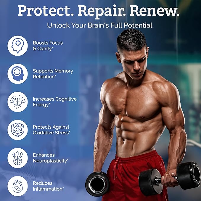 Everyday Full Focus - 8 Super Antioxidants for Cognitive Support (Omega-3 DHA Phosphatidylcholine &amp Phosphatidylserine) &amp utilizes VESIsorb® (60 ct)