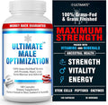 Ultimate Male Optimization 100% Grass Fed Beef Organ Supplement Supports Test Energy &amp Overall Men's Health &amp Wellness Non-GMO Grass Fed Beef Organ Supplement with Liver No Fillers 180 Cap