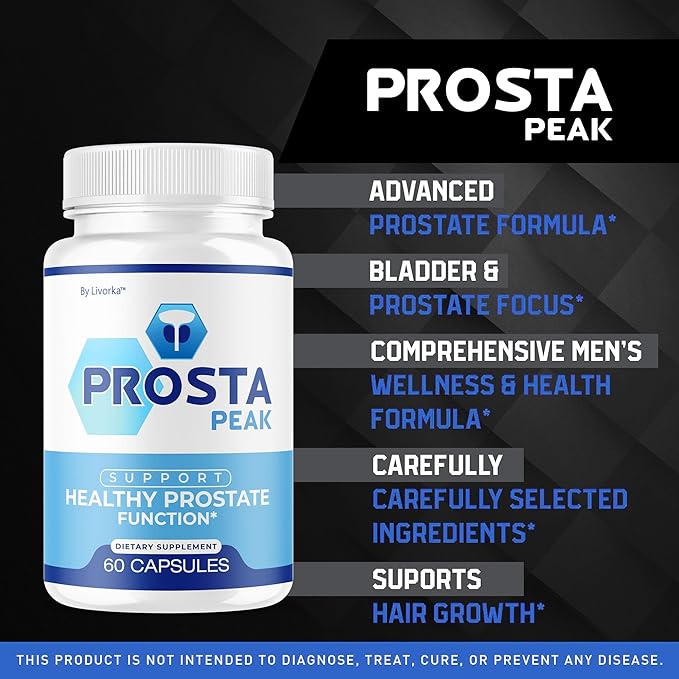 (2 Pack) Prosta Peak Capsules - Official ProstaPeak Support Supplement Pills For Men - Maximum Strenght Natural Prosta Peak Support For Overall Health &amp Wellness Reviews 120 Capsules For 2 Month