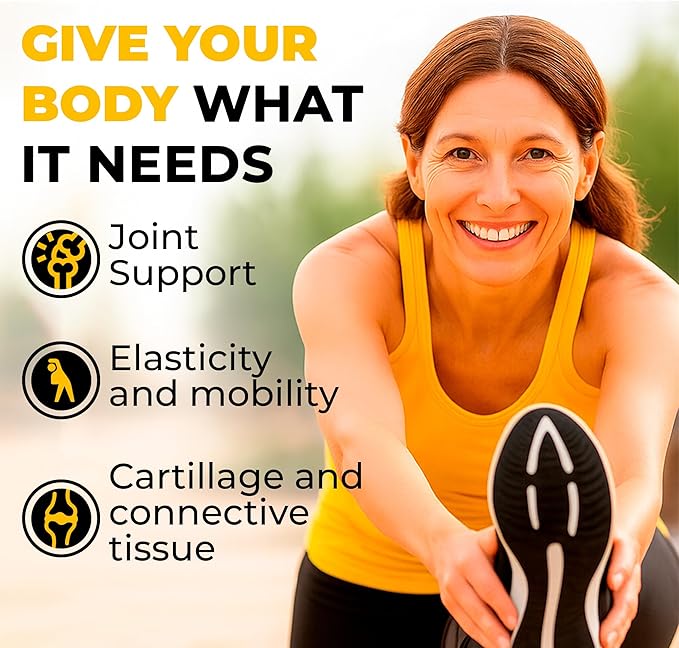 SP Nutrition V-Flex – Advanced Joint Support Supplement with Glucosamine Chondroitin MSM Collagen &amp Hyaluronic Acid – Supports Mobility &amp Flexibility – 120 Capsules