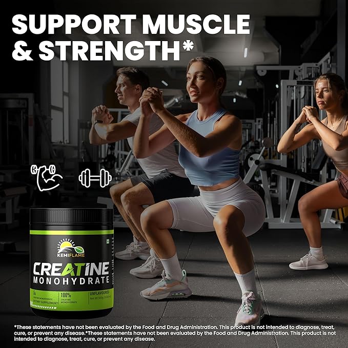 Creatine Monohydrate Powder Unflavored 60 Servings - 300 Grams