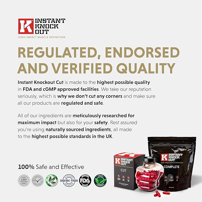 Instant Knockout - Fat Burner Weight Loss Shredding Formula - All Natural Ingredients