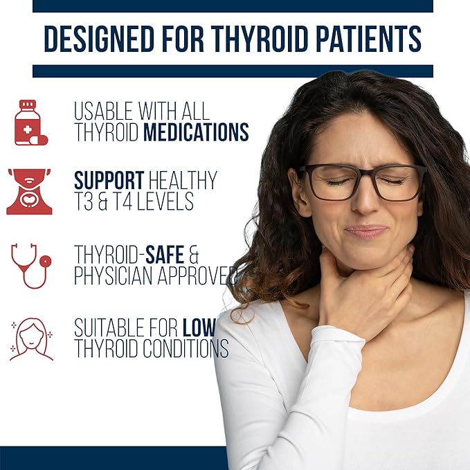 Dr. Westin Childs - Thyroid+ Raw Grass-Fed Desiccated Bovine Thyroid Support for Women &amp Men with Hypothyroid Hashimoto's Energy &amp Metabolism Supplement - L-Tyrosine Selenium Iodine &amp