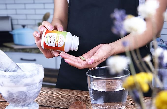 Eclectic Herb - Feverfew Capsules | Support for Head &amp Neck Tension | Herbal Supplement | US-Grown Vegan Non-GMO Gluten Free (90 CT | 125 mg)