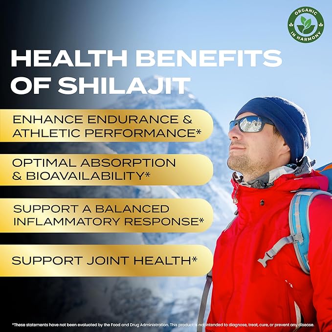 30000 MG Pure Organic Shilajit Gummies for Men &amp Women Sugar-Free Supplement with 85+ Trace Minerals &amp Fulvic Acid Supports Energy Immunity Cognitive Performance &amp Mood 60 Gummies Pa