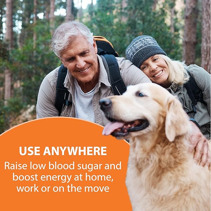 TRUEplus Glucose Tablets Chewable Orange Flavor 15g Fast-Acting Carbohydrates Fat Free Gluten Free Raise Low Blood Sugar and Boost Energy 50 Count 3 Bottles