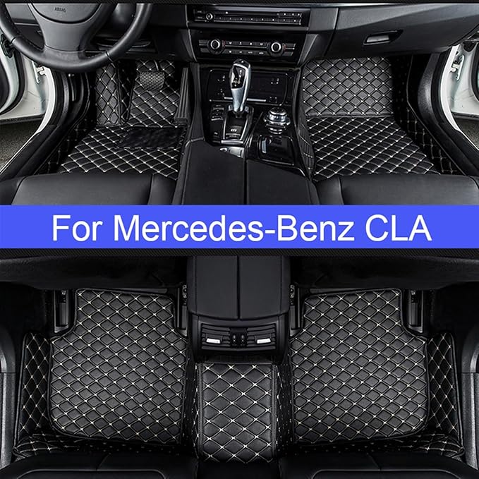 Car mat Custom Car Floor Mats for mercedess-benzs CLA CLA180 CLA200 CLA220 CLA250 CLA260 Auto Foot Accessories Carpets (Color : Coffee)